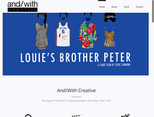 Tablet Screenshot of andwithcreative.com